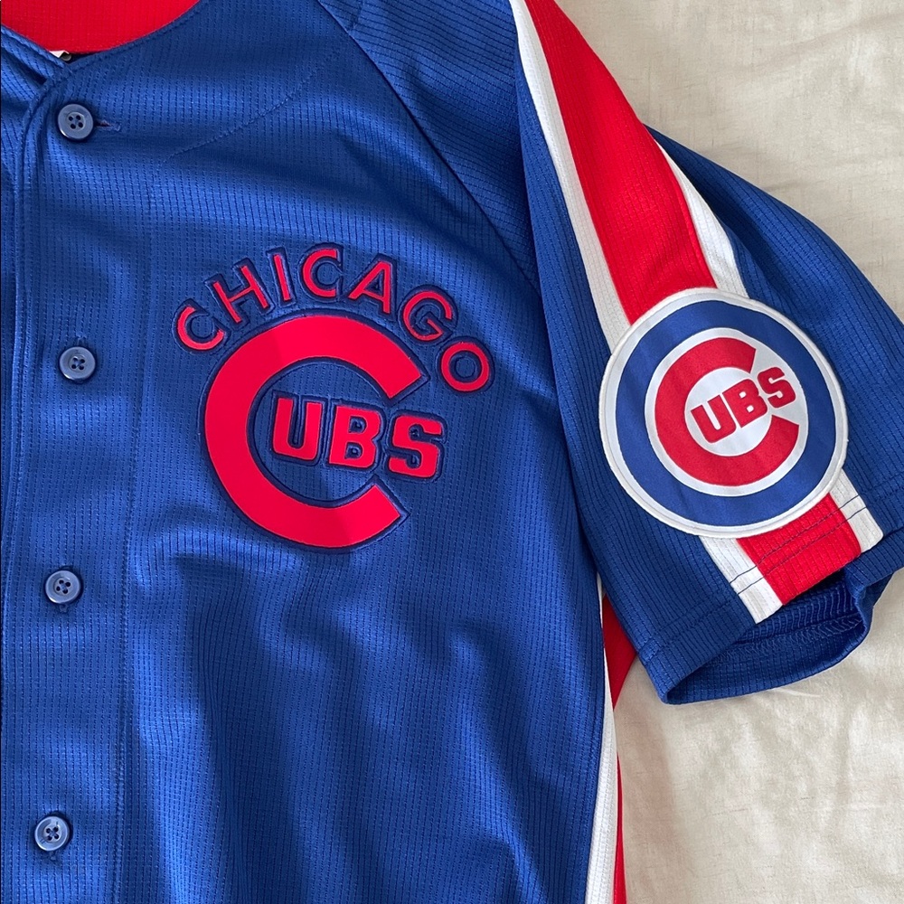Mens Chicago Cubs Jersey Medium - Picture 3 of 4